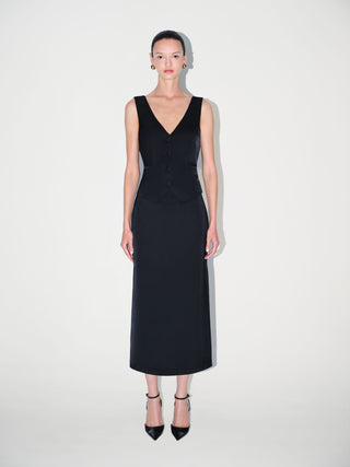 Simone Vest in Black
