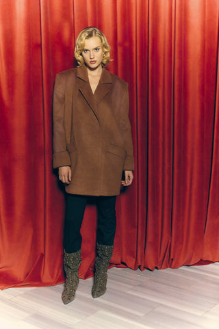 Mila Coat in Cinnamon