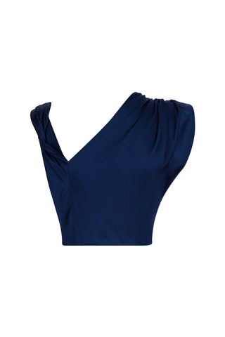 Soraya Silk Set In Navy