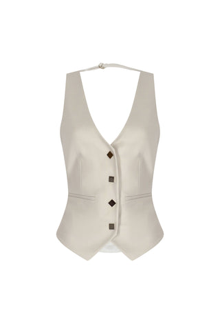 Velora Vest in Ice Grey