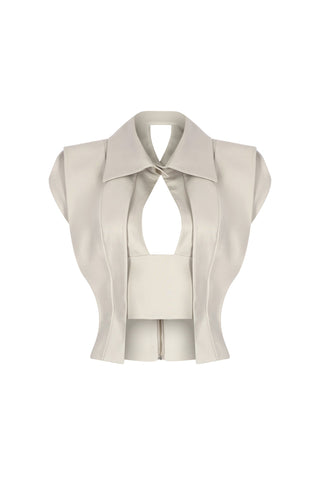 Mallory Corset in Ice Grey