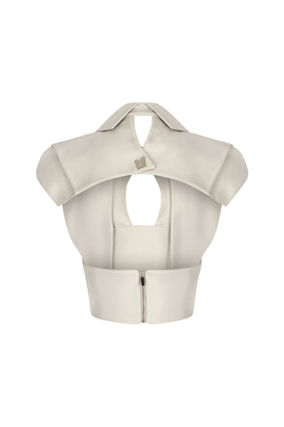 Mallory Corset in Ice Grey