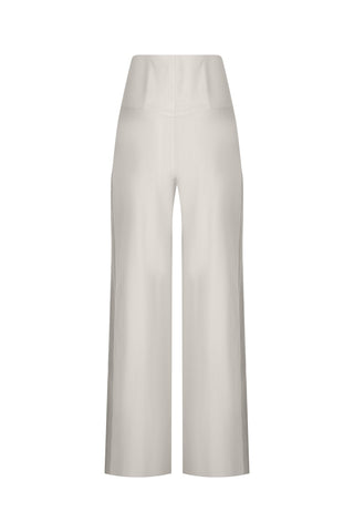 Mona Sheer Panel Trousers in Ice Grey