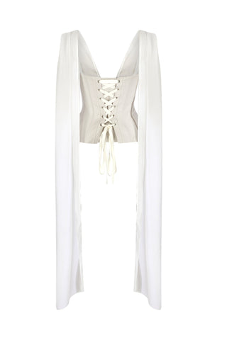Mona Corset in Ice Grey