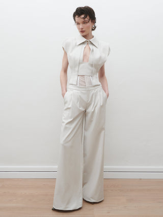 Mallory Corset in Ice Grey