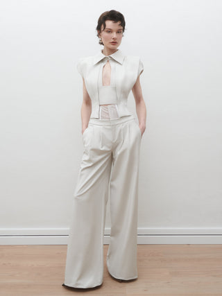 Mallory Corset in Ice Grey