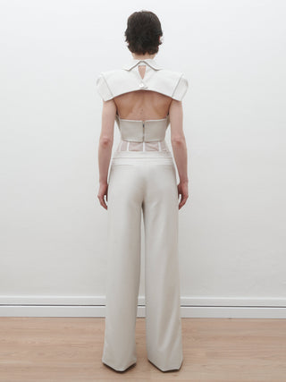 Mallory Corset in Ice Grey