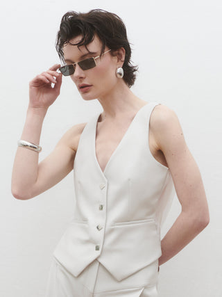 Velora Vest in Ice Grey