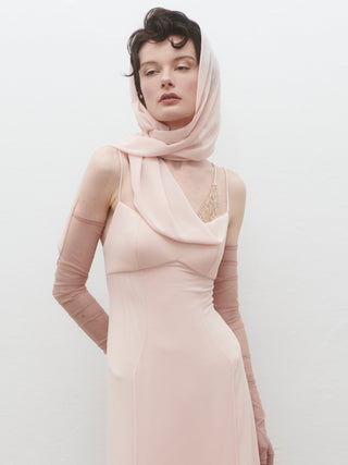 Elani Midi Dress in Salmon