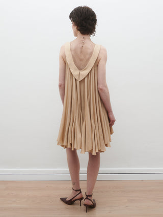 Dara Mini Dress in Honey Beige