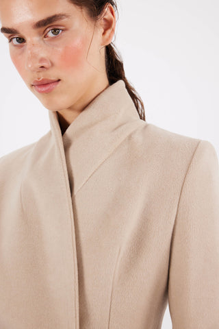 Atria Coat in Cappucino